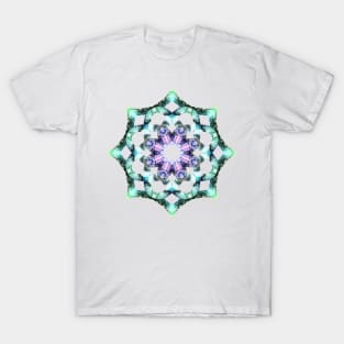 Yoga mandala icon green T-Shirt